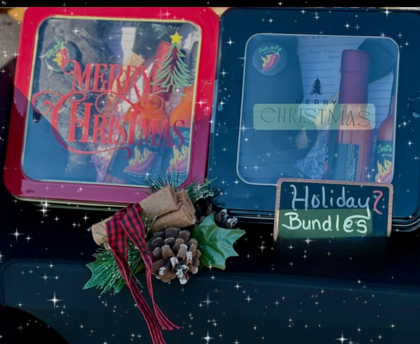 Red or Black Holiday Gift Bundle a complete curated set featuring:
✔️ 1 apron with your chosen message
✔️ 1 sauce spoon
✔️ 1 recipe card
✔️ 2 signature sauces (Medium & Hot)
Perfect for foodies, grill masters, & heat lovers