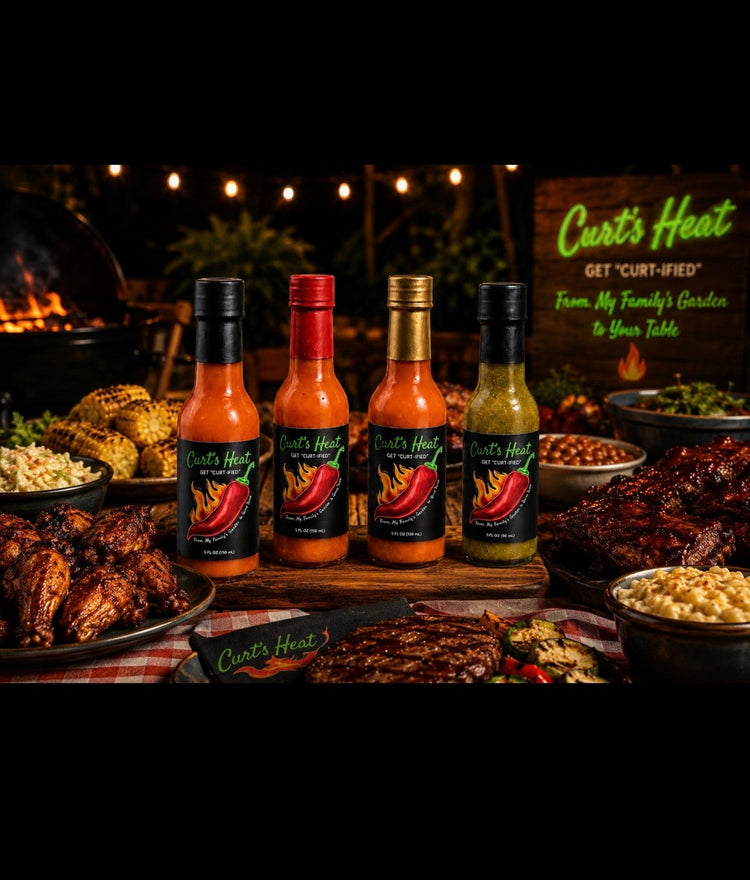 Quadruple the Heat. Quadruple the Flavor.        Curt’s Heat Collection